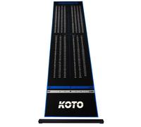 KOTO - Tapis de Fléchettes Checkout Oche Bleu 285 x 80 cm + Oche Incl. Indicateur de Score
