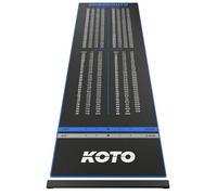 KOTO - Tapis de Fléchettes Checkout Oche Bleu 285 x 80 cm + Oche INCL. Indicateur de Score, Antidérapant, Tapis Flechette Sol