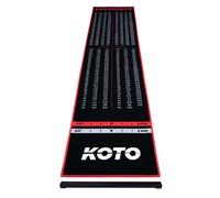 KOTO - Tapis de Fléchettes Checkout Oche Rouge 285 x 60 cm + Oche Incl. Indicateur de Score