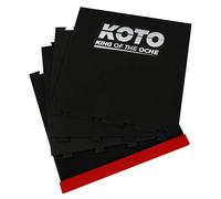 KOTO - Tapis de Fléchettes Puzzle Rouge + Oche 237 x 60 cm, INCL. Indicateur de Score, Antidérapant