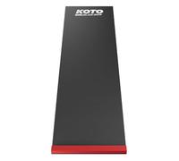 KOTO - Tapis de Fléchettes Puzzle Rouge + Oche 237 x 60 cm, INCL. Indicateur de Score, Antidérapant, Tapis Flechette Sol