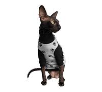 Kotomoda Sphynx Chandail d'hiver pour chat HappyPaws Nu Cat Vêtements pour chat Sans poil (L)