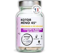KOTOR MENO45 | Bouffées de Chaleur, Sueurs Nocturnes, Libido, Irritabilité, Fatigue | Pré & Ménopause | Houblon + Maca + Graines de Lin + Vitamines E & C | 60 Gélules | Produit en France