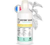 KOTOR SILICE BUVABLE 1L | Silicium Organique | Hautement Dosé | Santé des Articulations, Cartilages, Os, Peau, Cheveux, Ongles | Silicium + Ortie + Prêle + Bambou | Actifs Naturels | Made in France