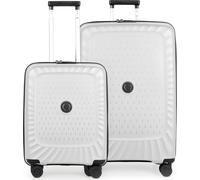 Kotti - Set de valises 2 pièces, bagage à main léger + grande valise extensible, coque rigide robuste en PP recyclé trolleys légers 4 roulettes, set de bagages avion Check-In & Hand Luggage, TSABlanc