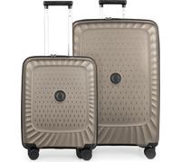 Kotti - Set de valises 2 pièces, bagage à main léger + grande valise extensible, coque rigide robuste en PP recyclé trolleys légers 4 roulettes, set de bagages avion Check-In & Hand Luggage, TSAChampa