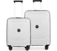 Kotti - Set de valises 2 pièces, bagage à main + valise de taille moyenne, coque dure robuste en matériau PP recyclé trolleys légers polypropylène coque dure, 4 roulettes, serrure TSABlanc