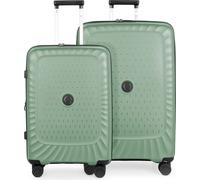 Kotti - Set de valises 2 pièces, trolleys légers 65 + 75 cm en matériau recyclé, valises légères à coque dure bagages durables serrure TSAMint