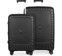 Kotti - Set de valises 2 pièces, trolleys légers 65 + 75 cm en matériau recyclé, valises légères à coque dure Bagages durables Serrure TSANoir