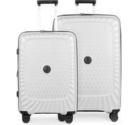 Kotti - Set de valises 2 pièces, trolleys légers 65 + 75 cm en matériau recyclé, valises légères à coque dure Bagages durables Serrure TSABlanc