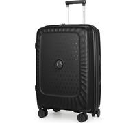 Kotti - Valise 65 cm, valise à roulettes légère et durable avec extension Coque dure en matériau recyclé stable Hardcase Trolley expandable 15-20 kg bagages TSASchwarz