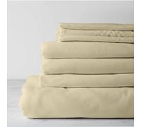 Kotton Culture Parure de lit 4 pièces en Coton égyptien 800 Fils au Pouce carré avec Poche Extra Profonde de 48 cm Luxueux Drap de lit en Coton épais literie Toutes Saisons - Ivoire Royal