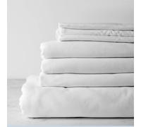 Kotton Culture Parure de lit 4 pièces en Coton égyptien 800 Fils au Pouce carré avec Poche Extra Profonde de 48 cm Luxueux Drap de lit en Coton épais literie Toutes Saisons - Blanc