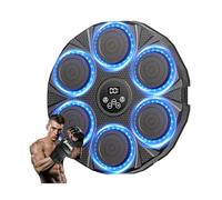 Kouamor Music Boxing Machine avec Gants 2025 Smart Bluetooth Musique Machine de Boxe Murale pour Enfants et Adultes Jeu de Boxe pour Famille 9 Vitesses 9 Modes d'entraînement (C)