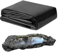 Koubhyj Grand Bâche pour Bassin imperméable, revêtement de Bassin imperméable, bâche de Bassin Robuste, Bâche D'étang Jardin Noir pour Cascade de Jardin, Fontaines, Jardins d'eau Cascades