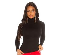 Koucla Pull à col roulé basique, Noir , M - L