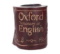 KOUDBNSMU Vintage Book Pen Holder, Desk Organizer with Retro Design, Antique Library Book Shape Pencil Holder for Home Office, Decorative Resin Stationery Organizer with Spacious Interior