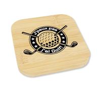 Koudindg Cadeau Golf Dessous de Verre Cadeau pour Fan de Golf Noel Anniversaire pour Papa Papy Frère Mari Amie