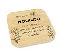 Koudindg Idee Cadeau Nounou Noel Original Dessous de Verre Cadeau Nounou Fin de Contrat