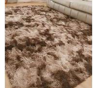KOUDU Tapis de Chambre Doux 235 x 380 cm Pelucheux Moquette Chambre Extra Large Moderne Moderne Design pour Salon Filles Enfants, Marron