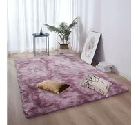 KOUDU Tapis Salon 280 x 310 cm Antidérapant Tapis de Sol Doux Lavable, Antidérapant, Extra Large, Pelucheux et Moderne, pour Decoration Salon, Chevet, Rose Pourpre