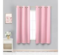 KOUFALL Lot de 2 Rideaux Thermiques, occultants, pour Chambre d'enfant ou Fille, 114 cm de Longueur, Rose Layette