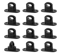 KOUHA 12x Verrou Tournant pour Oeillets Ovales Bâches en Plastique Verrous Tournants pour Oeillets Ovales Verrou Tournant de Bâche 42x22mm Oeillets de Bâche Oeillets Ovales en Plastique