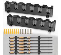 KOUHA Support Canne a Peche Horizontal Support Canne à Pêche pour le Rangement Horizontal à Montage Rod Rack avec Vis et Crochets à Installation Libre pour Garage Bateaux Mural Rod Rack de 6 Pôles