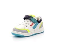 Kouic, Sneakers Basses Garçon, Blanc Gris Fluo, 34