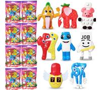 Kouipoie Steal A Brainrot Lot de 8 figurines d'action mignonnes à collectionner dans un sac surprise, figurines mobiles en ABS, décoration amusante et idées de cadeau pour anniversaire, Noël et fans