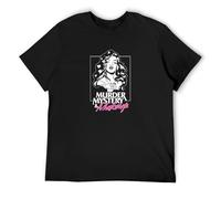 Kouj Bailey Sarian Merch Murder Mystery and Makp Unisex T-Shirt Printed Tee Black Mens Top Shirt M