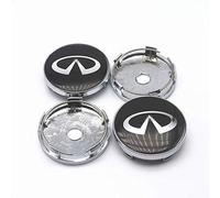 KOUNNENA Cache Moyeu Capuchons De Centre Enjoliveurs De Roue Voiture Cache Moyeux Jante 60mm pour Infiniti FX35 Q50 Q30 ESQ QX50 QX60 QX70 EX JX35 G35