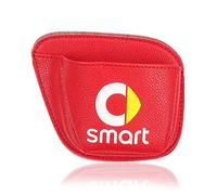 KOUNNENA Organisateur de Poche latéral de Voiture, Sac de Rangement latéral de Voiture pour Smart 453 451 Fortwo Forfour, Organisateur de Voiture en Cuir, Poches de siège Automatique,Re-d