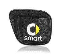 KOUNNENA Organisateur de Poche latéral Voiture, Sac Rangement Voiture pour Smart 453 451 Fortwo Forfour, en Cuir, Poches siège Automatique,Blac-k, Rouge, normal