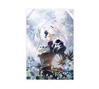 KOURT NieR : Automata Ver1.1a Poster sur toile pour chambre à coucher, sport, paysage, bureau, décoration sans cadre : 30 x 45 cm
