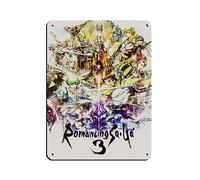 KOURT Poster de jeu Romancing SaGa 3 - Rétro - Plaque en métal - Art chic - Peinture en fer - Décoration murale - 30 x 40 cm
