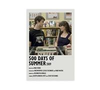 KOURT Poster du film 500 Days of Summer sur toile - Décoration murale - Pour salon, chambre à coucher - Sans cadre : 30 x 45 cm