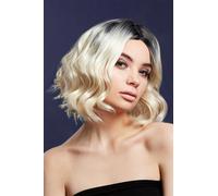 Kourtney Perruque Femmes Deluxe Professionnel Résistant Chaleur Bouclée Deux Ton