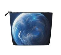 KOUUIP Cool Earth Planet Ocean Storm Sac de voyage pour articles de toilette personnels, taille de voyage pour femme, noir, taille unique, Noir, Talla única