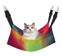 KOUUIP Dream Hamac pour chat imprimé coloré pour cage à suspendre, hamac réglable pour animal domestique, hamac de couchage doux pour chats, furet