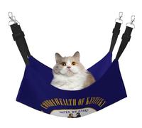KOUUIP Hamac pour chat imprimé drapeau de l'État du Kentucky pour cage à suspendre, hamac réglable pour animal domestique, hamac de couchage doux pour chats, furets