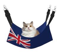 KOUUIP Hamac pour chat imprimé drapeau des îles Turques et Caïques pour cage à suspendre, lit réglable pour animal domestique, hamac de couchage doux pour chats, furet