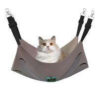 KOUUIP Hamac pour chat imprimé libellule pour suspendre une cage, lit réglable pour animal domestique, hamac de couchage doux pour chats, furet