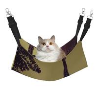KOUUIP Hamac pour chat imprimé Tour Eiffel Paris pour cage suspendue, lit réglable pour animal domestique, hamac de couchage doux pour chats, furet