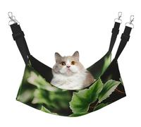 KOUUIP Ivy Blossoms Hamac pour chat à suspendre dans une cage, lit réglable pour animal domestique, hamac de couchage doux pour chats, furets