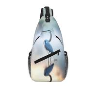 KOUUIP Loon Nature Bird Sac à bandoulière pour homme et femme, sac à bandoulière antivol décontracté, sac de voyage pour la randonnée