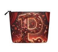 KOUUIP P Print Sac de rangement pour articles de toilette de voyage Taille de voyage pour femme Noir Taille unique, Noir, Talla única