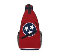 KOUUIP Sac à bandoulière avec drapeau du Tennessee pour homme et femme, sac à bandoulière antivol décontracté, sac de voyage pour la randonnée