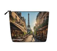 KOUUIP Sac organisateur de voyage Tour Eiffel Tour Eiffel Tour Eiffel Sac Organisateur de Maquillage Sac Organisateur de Voyage pour Femme Noir -Taille Unique, Noir, Talla única