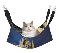 KOUUIP Tower Bridge in London Hamac pour chat à suspendre dans une cage, lit réglable pour animal domestique, hamac de couchage doux pour chats, furet